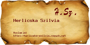 Herlicska Szilvia névjegykártya