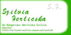 szilvia herlicska business card